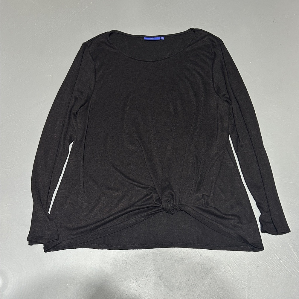 Apt. 9 Black Long Sleeve Shirt (Women’s XL)